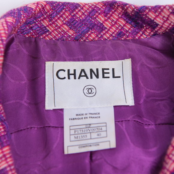 CHANEL Spr '01 Pink/Purple 3/4 Sleeve Jacket Sz40 - Picture 7 of 7